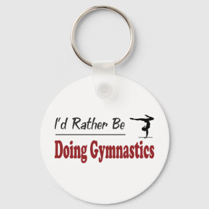 Rather Be Doing Gymnastics Keychain