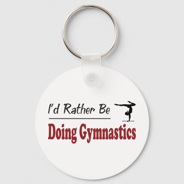 Rather Be Doing Gymnastics Keychain (Front)
