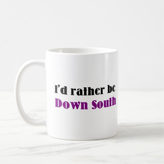 rather be down south coffee mug (Left)