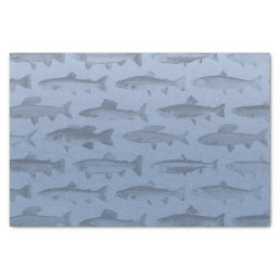 Rather Be Fishing Custom Fish Pattern Tissue Paper