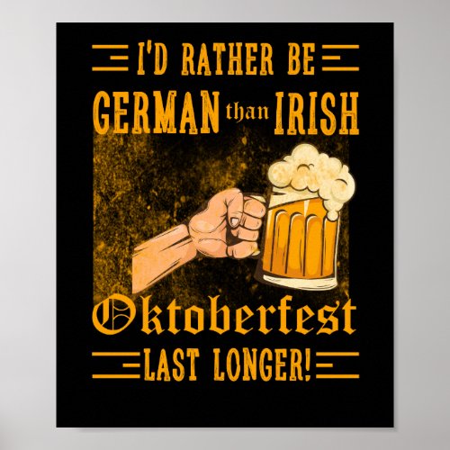 Rather Be German Oktoberfest Poster