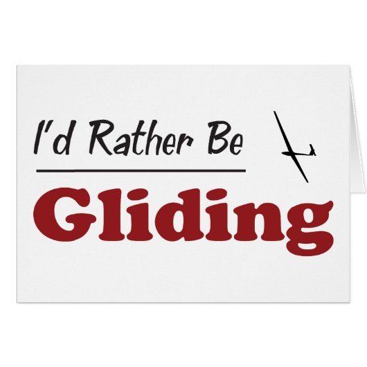 Rather Be Gliding Cards (Front Horizontal)