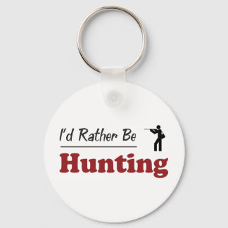 Rather Be Hunting Keychain