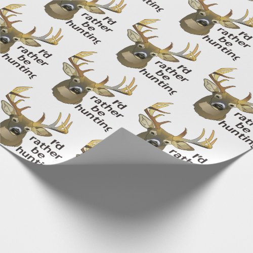 Rather Be Hunting Wrapping Paper