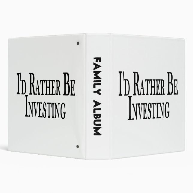 Rather Be Investing 3 Ring Binder (Background)