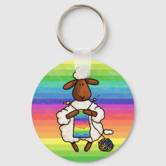 rather be knitting keychain