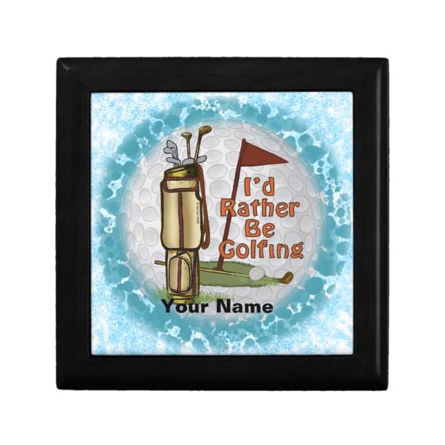 Rather Be Playing Golf  Gift Box (Front)