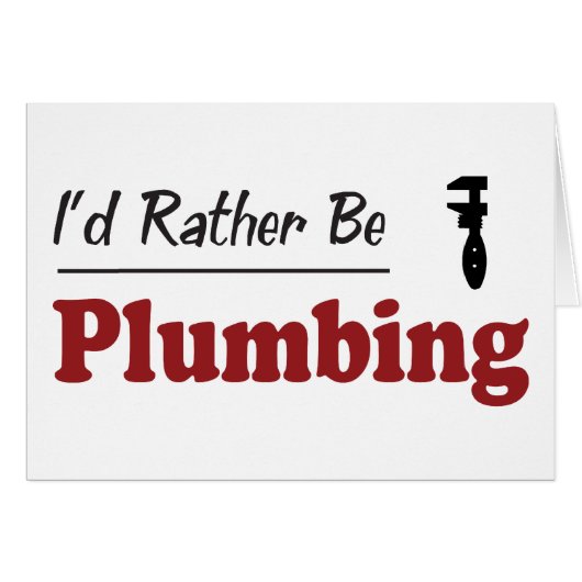 Rather Be Plumbing Cards (Front Horizontal)