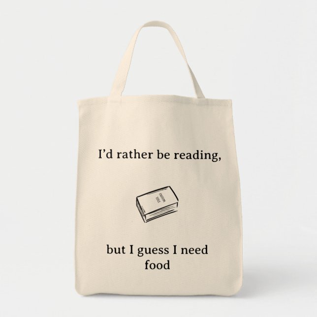 Rather be Reading  Tote Bag (Front)