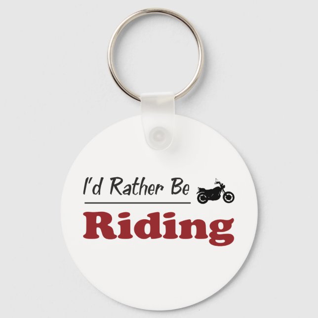 Rather Be Riding Keychain (Front)