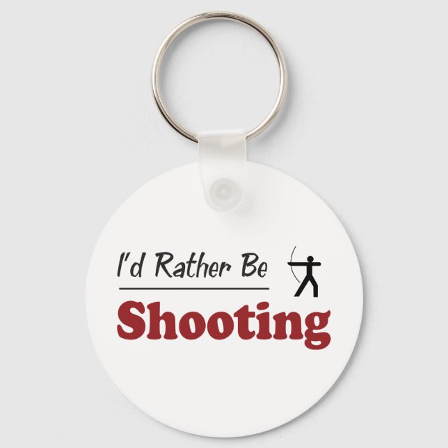 Rather Be Shooting Keychain (Front)