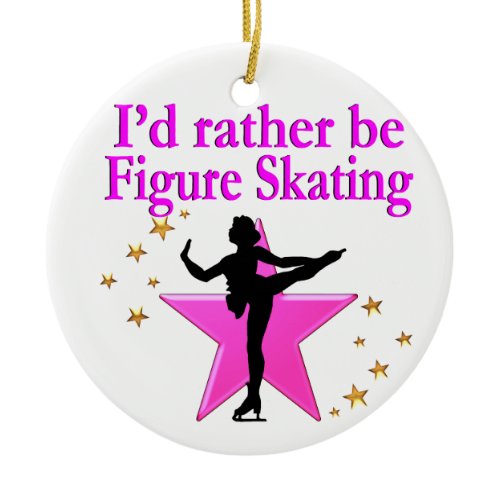 RATHER BE SKATING CERAMIC ORNAMENT