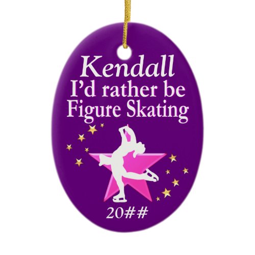 RATHER BE SKATING PERSONALIZED ORNAMENT