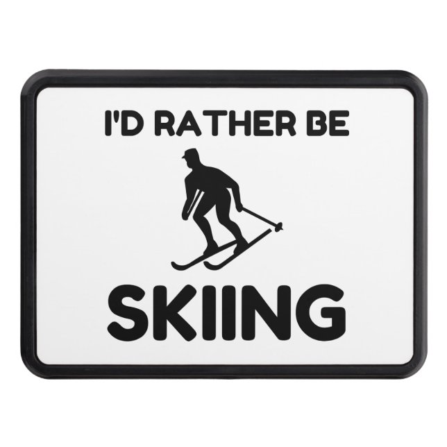 RATHER BE SKIING HITCH COVER (Front)
