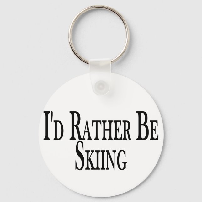 Rather Be Skiing Keychain (Front)