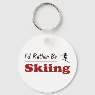 Rather Be Skiing Keychain