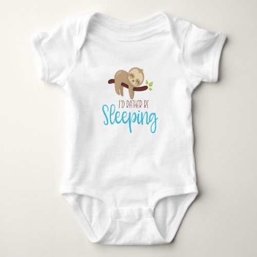 Rather Be Sleeping Jersey Bodysuit