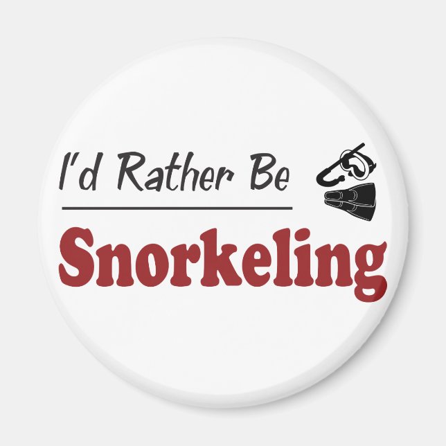 Rather Be Snorkeling Magnet (Front)