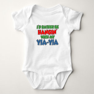Rather Be With Yia-Yia Baby Bodysuit