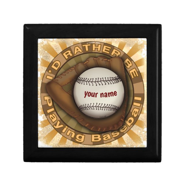 Rather Play Baseball  Gift Box (Front)
