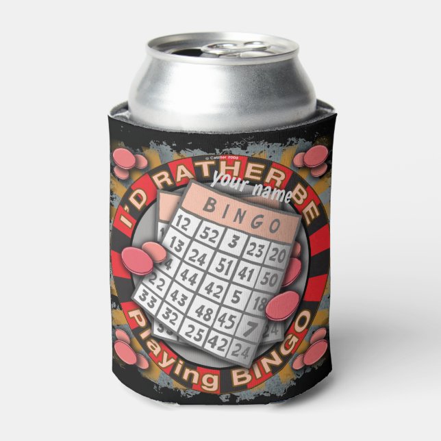 Rather Play Bingo can cooler (Can Front)