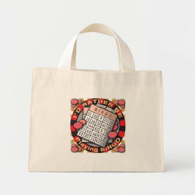 Rather Play Bingo Mini Tote Bag (Front)