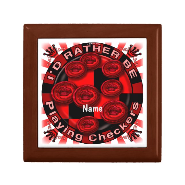 Rather Play Checkers gift box (Front)