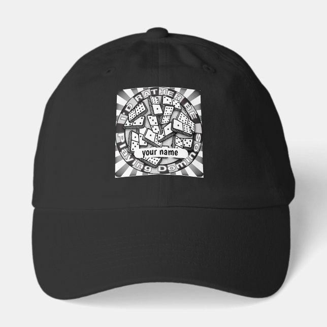 Rather Play Dominoes Hat (Front)
