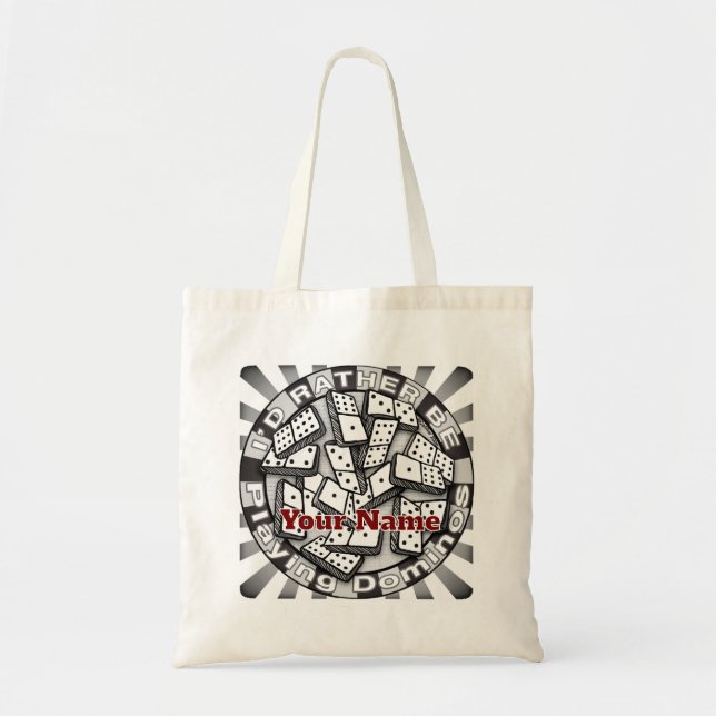 Rather Play Dominoes Tote Bag (Front)