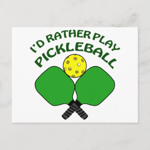 Rather Play Pickleball Postcard