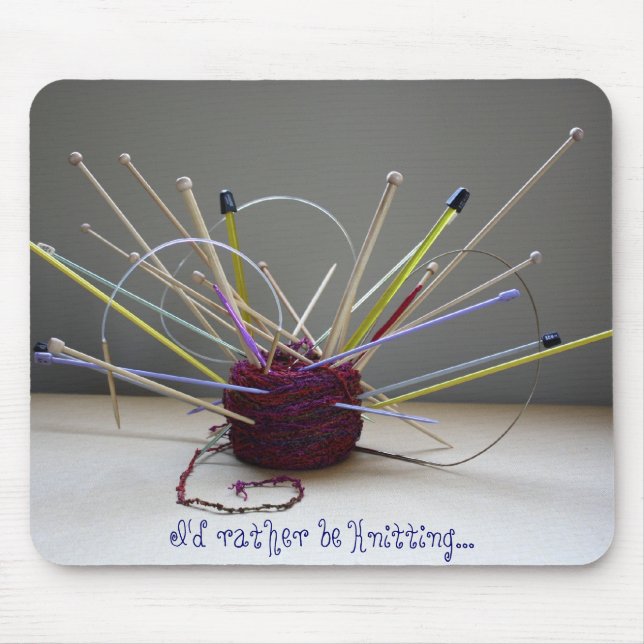 Ratherbeknitting Mouse Pad (Front)