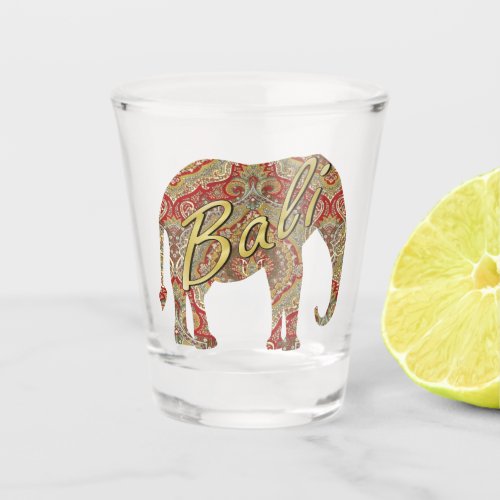 Ratih Paisley Elephant Shot Glass