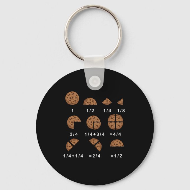 Ratio Number Mathematics School Nerd Gift Keychain (Front)
