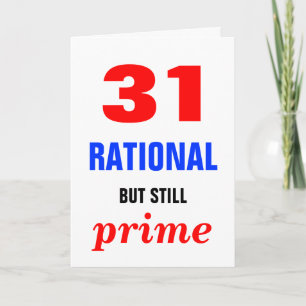 Rational but Primal Birthday Card