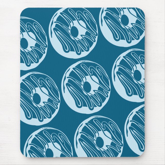 raton carpet design donuts mouse pad (Front)