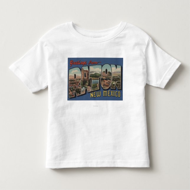 Raton, New Mexico - Large Letter Scenes Toddler T-shirt (Front)