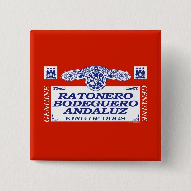 Ratonero Bodeguero Andaluz Button (Front)