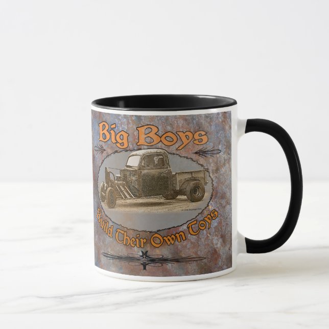 Ratrod Truck Rusty Metal Mug (Right)