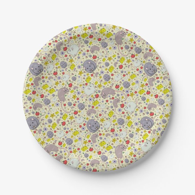 Rats and Mice in Yellow Paper Plates (Front)