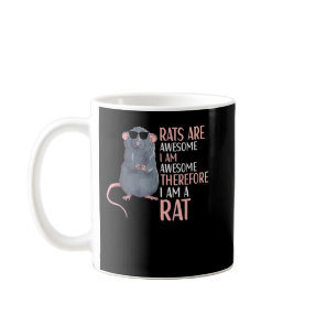 Rats Are Awesome Funny Rat Lover Apparel   Coffee Mug