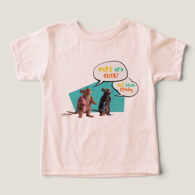 Rats Are Cute But Kinda Stinky Toddler T-shirt (Design Front)