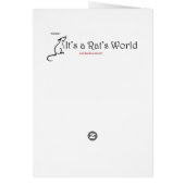 Rats Are Good For Pillows Cards (Back)