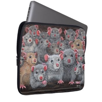 Rats Bunch Rattie Reunion Laptop Sleeve Bag by KMCoriginals at Zazzle