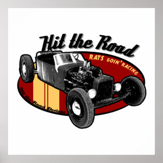 Rats goin'racing poster