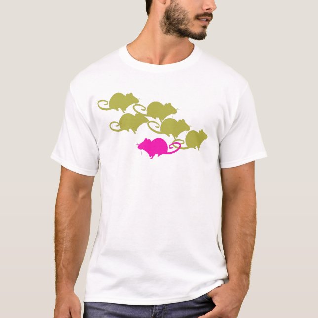 Rats in Pink and Green T-Shirt (Front)