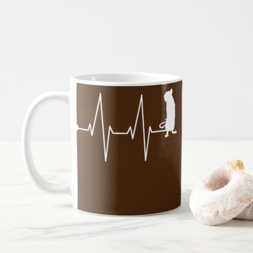 Rats Rat Mom Mother Love Heart Line  Coffee Mug