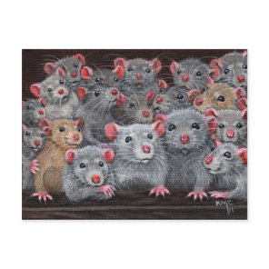 Rats Rattie Reunion 2 Postcard