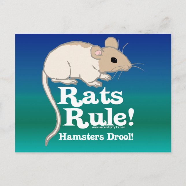 Rats Rule! Postcard (Front)