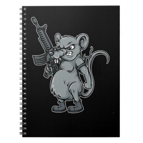 rats_soldier_with_gun_illustration notebook