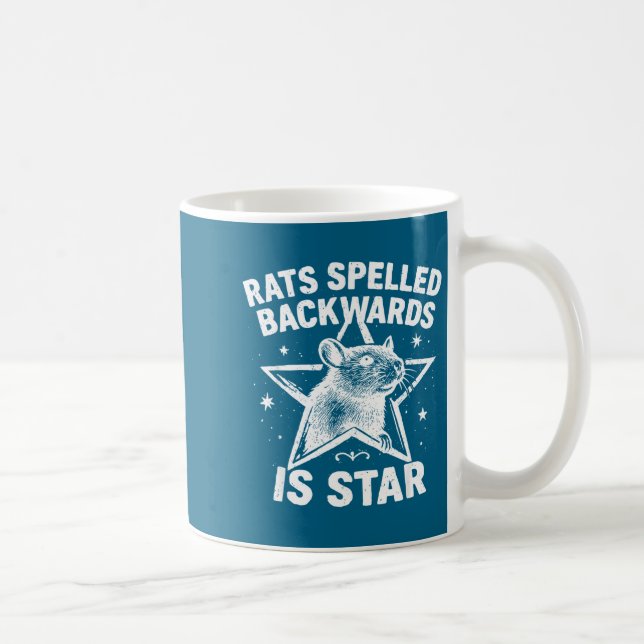 Rats Spelled Backwards Is Star  Coffee Mug (Right)